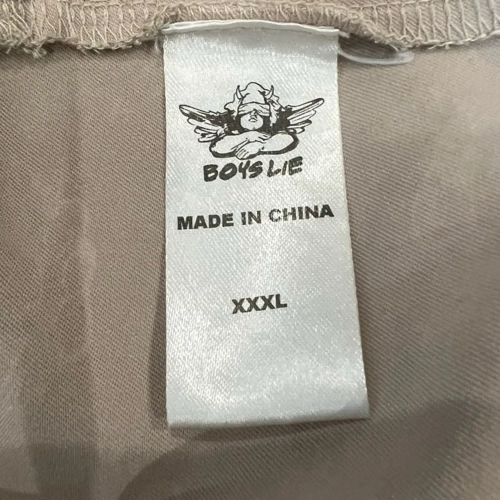 Boys Lie Satin Lounge Shorts all-over cherub print Size XXL - Picture 12 of 16